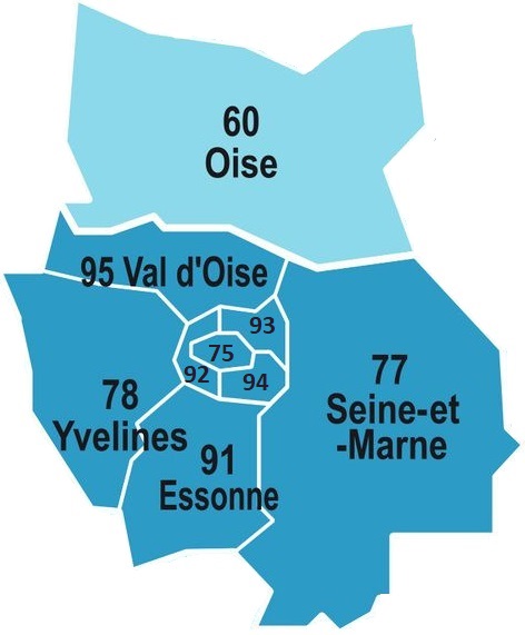 Carte Île-de-France